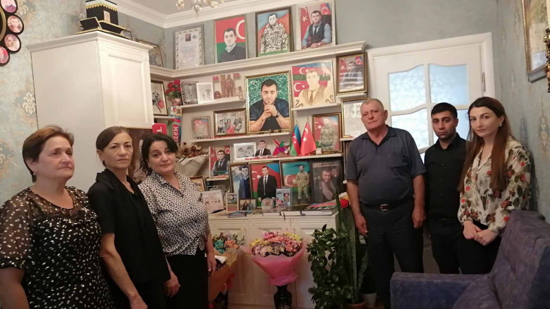 Mədəniyyət işçiləri şəhid Vüsal Allahverdiyevin ailəsi ilə görüşüblər