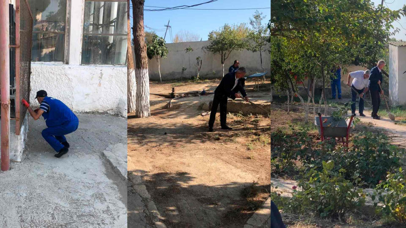 2 saylı nasos stansiyasının ərazisində təmizlik işləri aparılıb