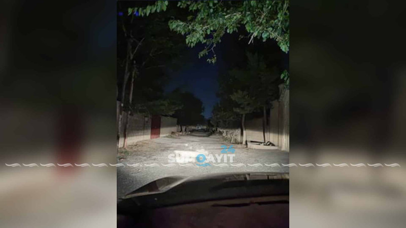 Corat qəsəbəsinin bu küçəsi axşam zülmətə qərq olur
