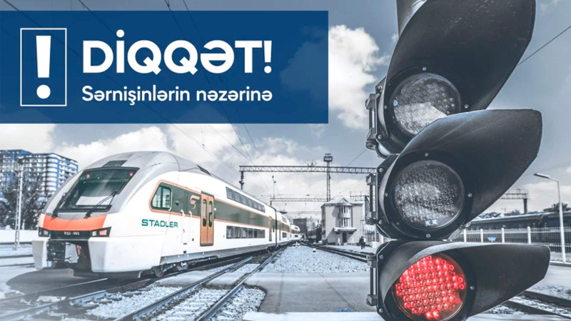 Bakı-Sumqayıt qatarlarının hərəkət qrafiki müvəqqəti dəyişdirilir