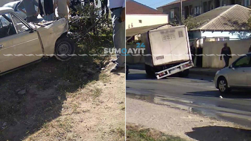 Çörəkdaşıyan maşının iştirakı ilə qəza baş verib