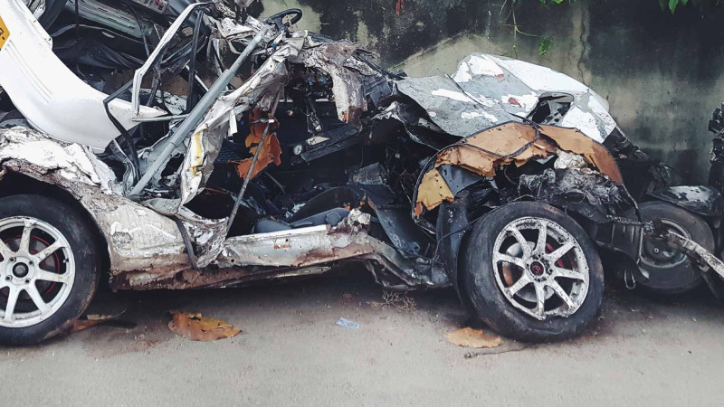 Təmir işləri aparılan yolda qəza olub