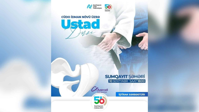“Göyərçin” parkında peşəkar məşqçilər tərəfindən cüdo üzrə ustad dərsi təşkil olunacaq