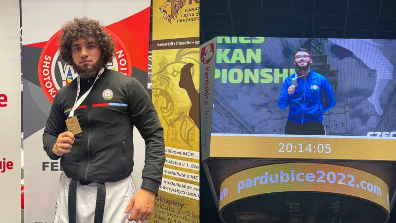 Sumqayıtlı karateçilərimiz dünya çempionatında bayrağımızı ucaldıblar