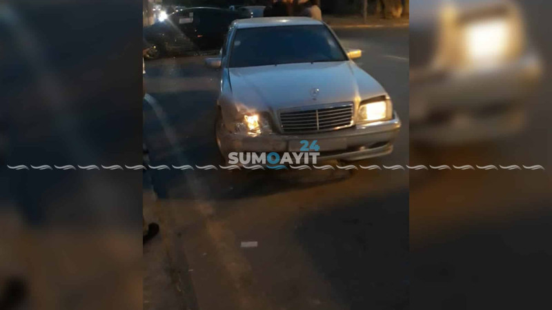 Azərbaycan prospektində iki avtomobil toqquşub
