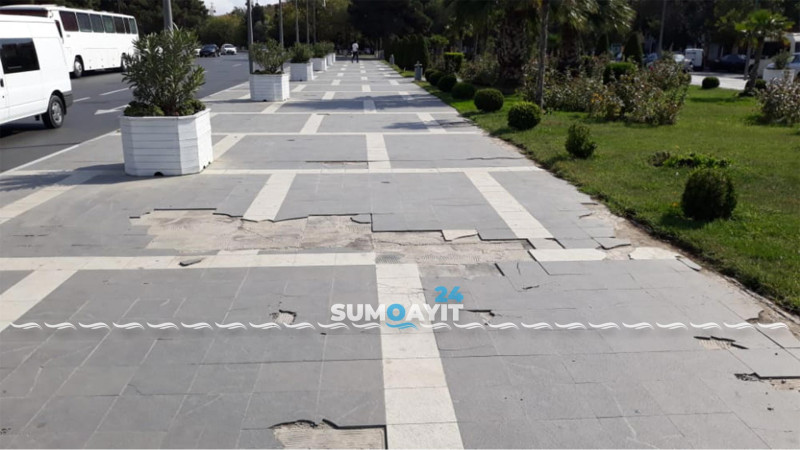Sumqayıtda istirahət guşəsinin təmirə ehtiyacı var