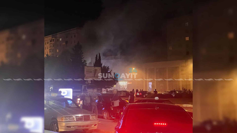 Sumqayıtda fəaliyyət göstərən kafedə yanğın olub