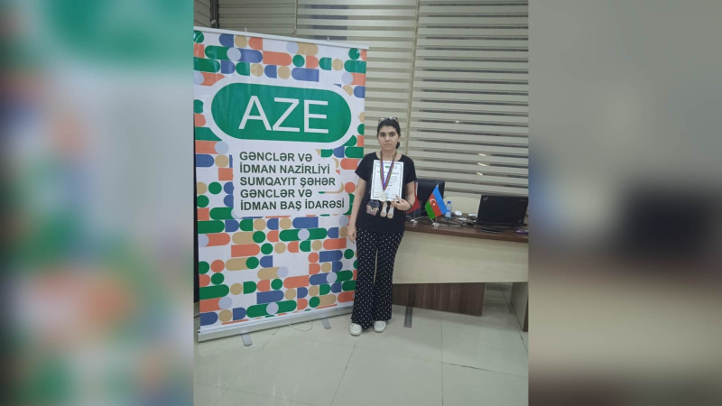 Şahmat üzrə Sumqayıt çempionatında məktəbli 2-ci yerə layiq görülüb