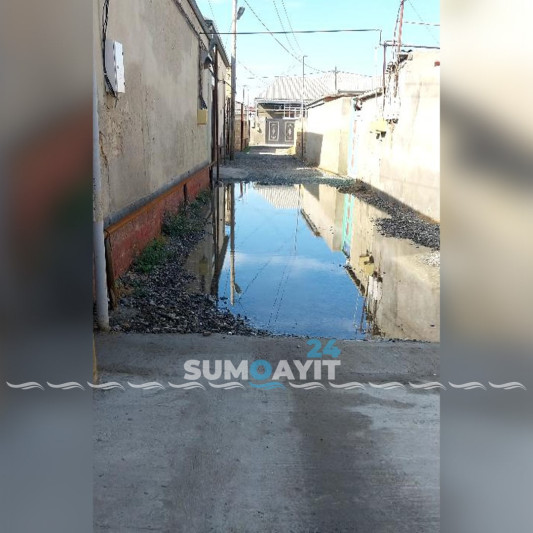49-cu məhəllədə kanalizasiya xətti tutulub
