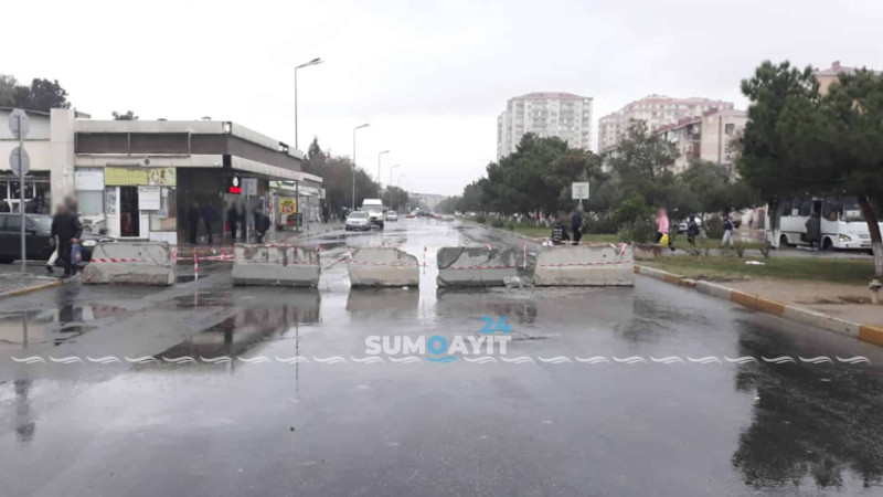 Bakı küçəsində hərəkət məhdudlaşdırılıb