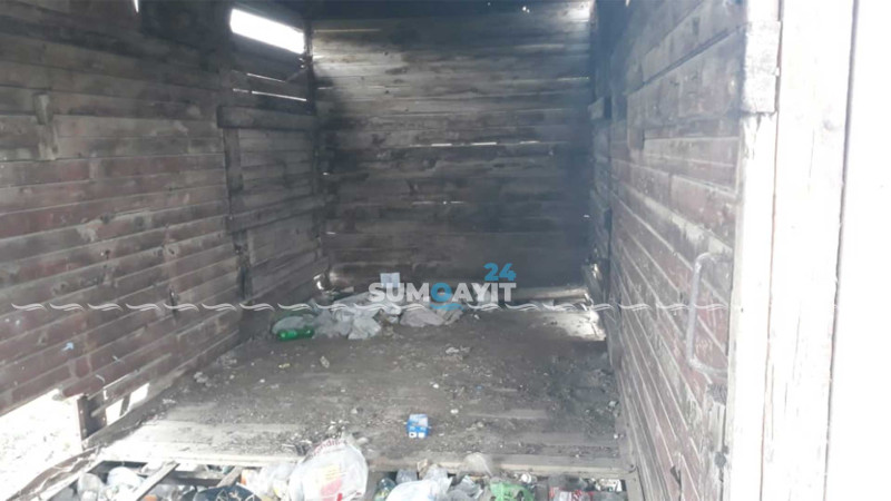 Narkomanların məskəninə çevrilən əxlaqsızlıq vaqonu