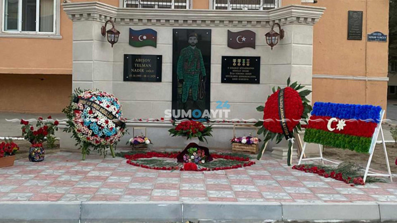 Şəhid Telman Abışovun xatirəsi əbədiləşdirilib