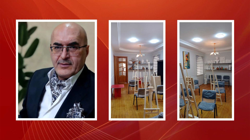 Sumqayıtda tanınmış rəssam Namiq Cavadın rəsm dərnəyi açılıb