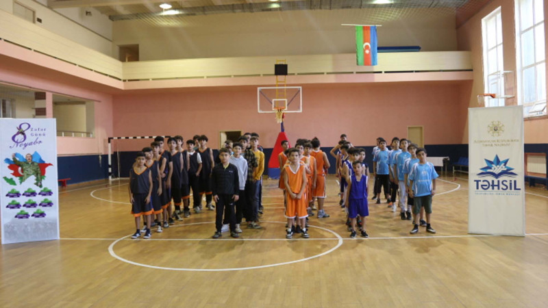 “8 Noyabr-Zəfər Günü”nə həsr olunmuş basketbol üzrə turnir keçirilib