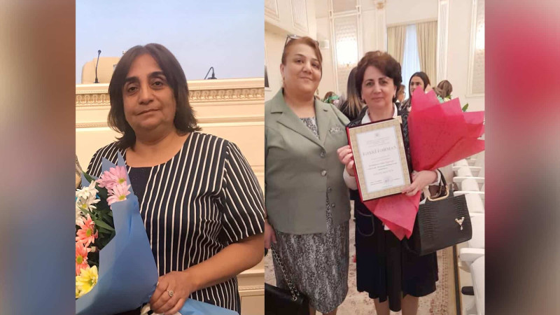 Sumqayıtdan olan müəllimlər təltif olunublar