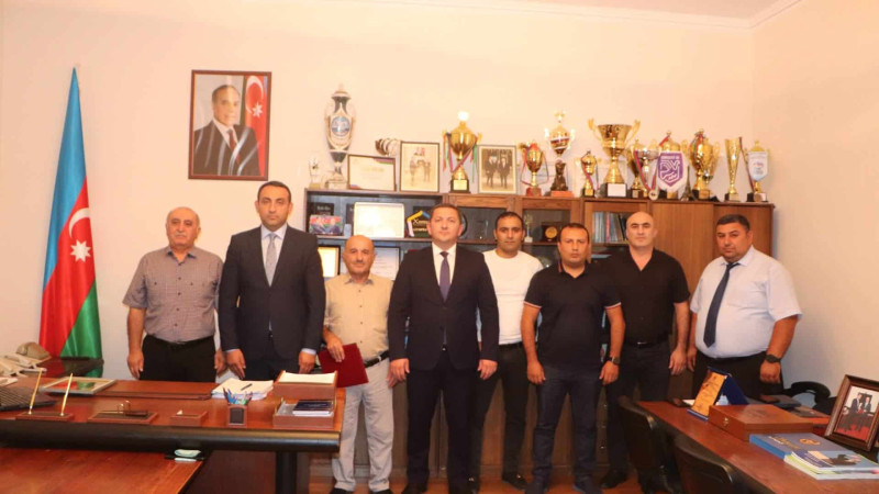 Sumqayıtda yubilyar Əməkdar məşqçilərlə görüş olub