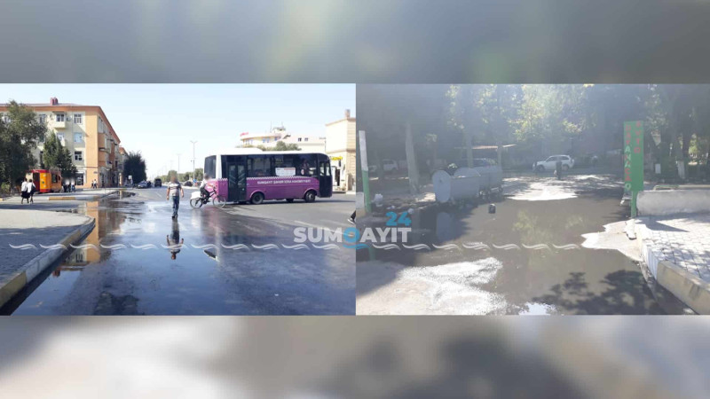 Səməd Vurğun küçəsində kommunal qəza baş verib