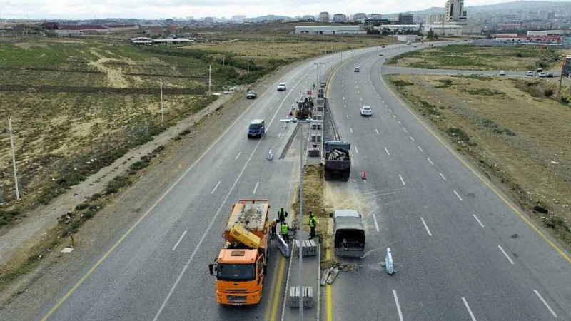 Tıxacın aradan qaldırılması məqsədilə Saray-Novxanı yolunda yeni geriyə dönmə yeri yaradılır