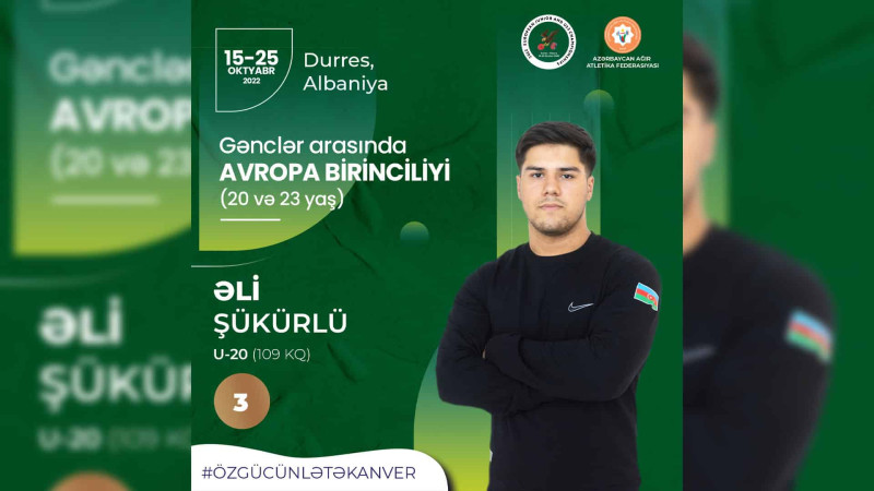 Sumqayıtlı ağır atlet Avropadan medal ilə qayıdır