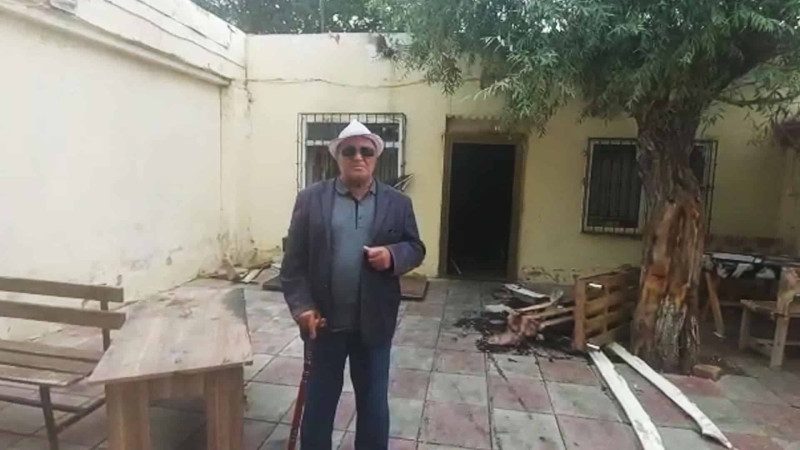 Kişi doğma atasının obyektlərini yandırıb - GÖRÜNTÜLƏR