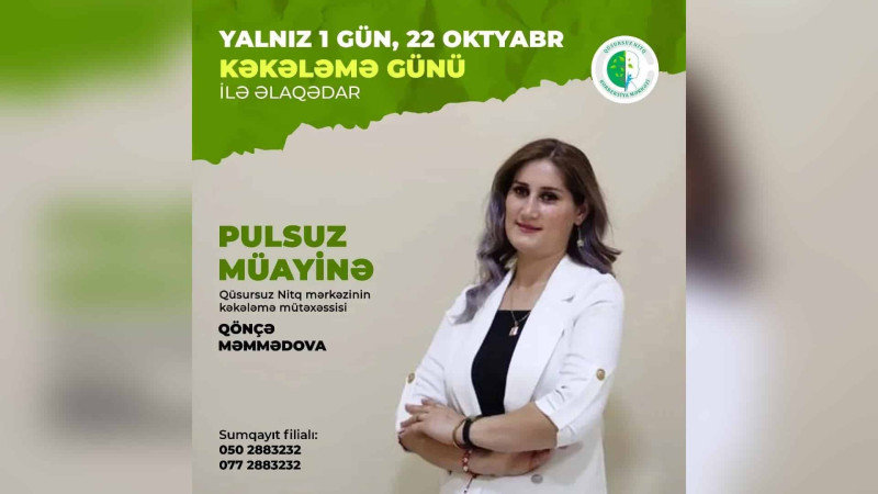 Sumqayıtda kəkələmə mütəxəssisi tərəfindən ödənişsiz müayinə keçiriləcək