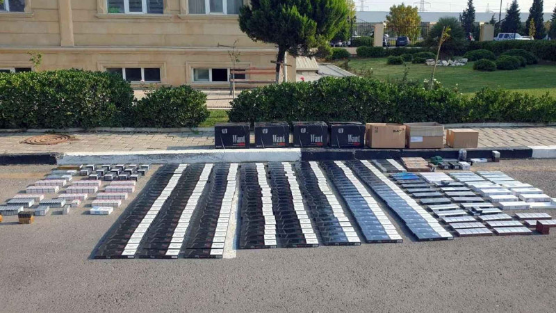 Sumqayıt: qaçaqmalçılıq yolu ilə gətirilmiş 57.560 ədəd siqarət aşkar edilib