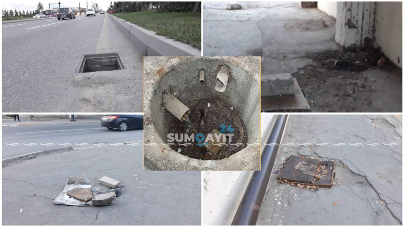 Sumqayıtda lük qapaqlarını oğurlayanlar peyda olublar