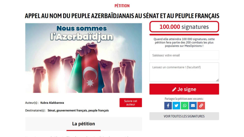 Artıq 100.000 olduq! Səsimizi bütün dünyaya eşitdirək!