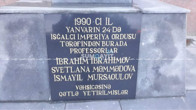 Sumqayıt yolundakı qaranlıq tarixi olan monument