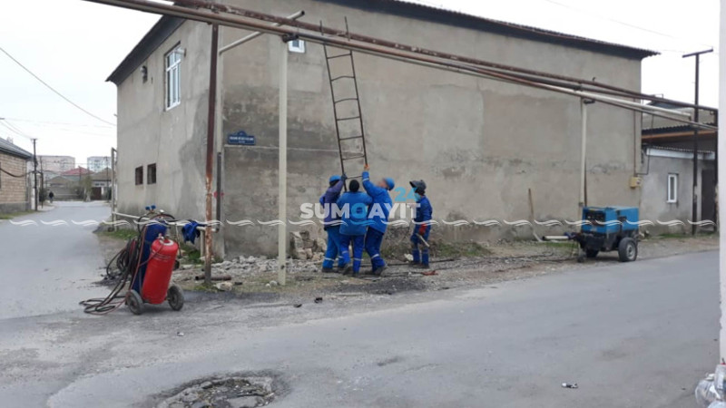 Corat: qaz xətlərində yeniləmə işləri aparılır