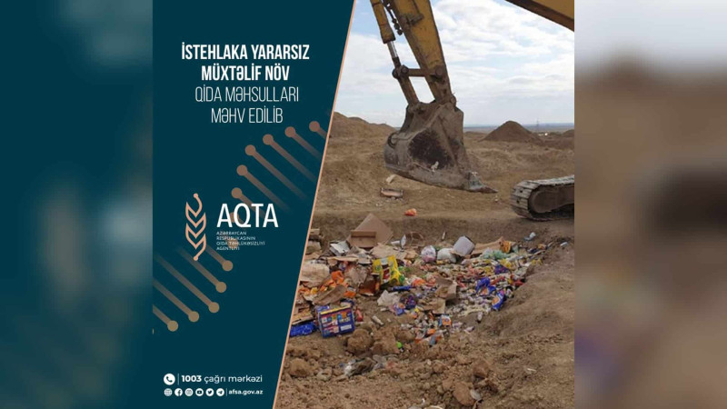 Poliqonda 6 tondan çox müxtəlif qida məhsulları məhv edilib