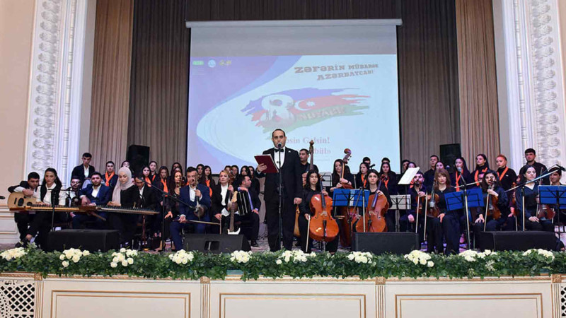 Zəfər Günü ərəfəsində konsert proqramı keçirilib