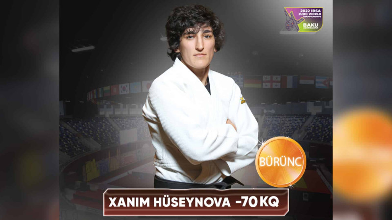 Daha bir cüdoçumuz Dünya Çempionatının fəxri kürsüsünə qalxıb