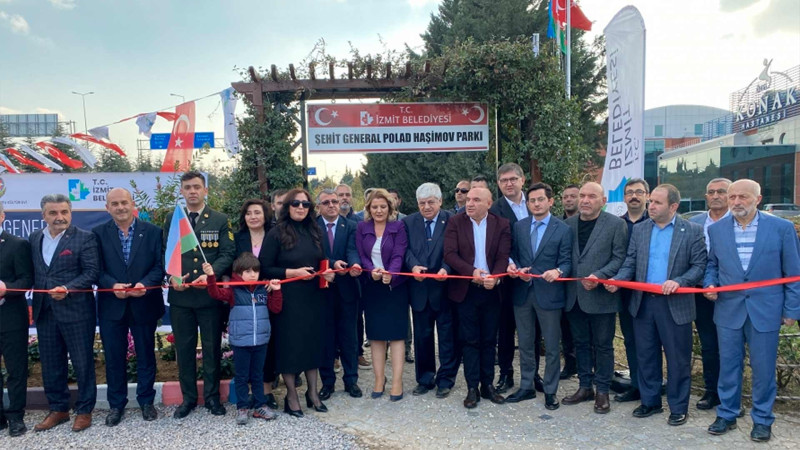 Türkiyədə Polad Həşimov adına park salınıb