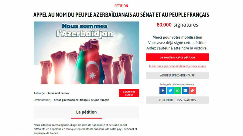 Hədəfə doğru əmin addımlarla! 80.000 imza!