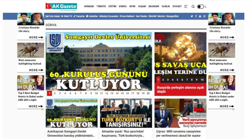 Türkiyənin xəbər portalı SDU-nun yubileyinə həsr olunan məqalə hazırlayıb