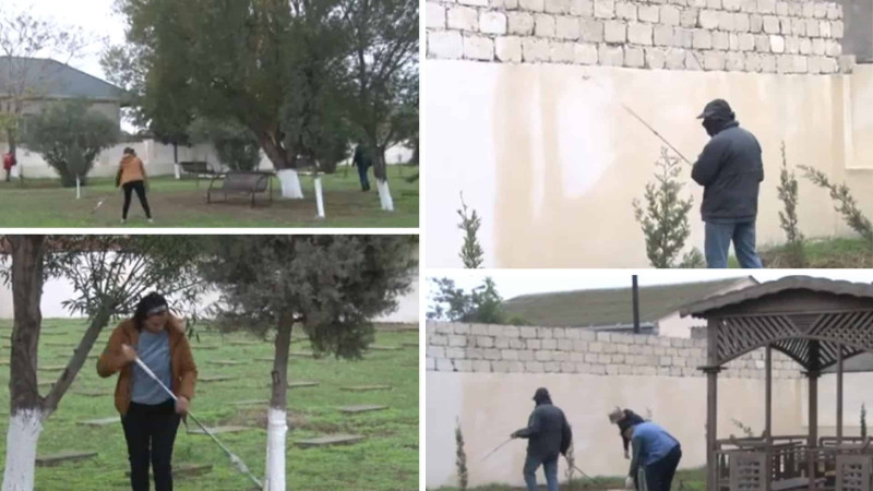 Alman məzarlığında iməcilik aparılıb