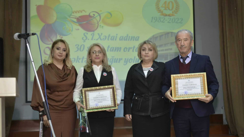 30 nömrəli tam orta məktəbin 40 illik yubileyi qeyd olunub