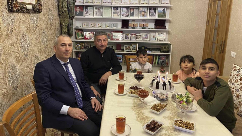 Şəhid Mehman Yusifovun övladının doğum günü təbrik edilib