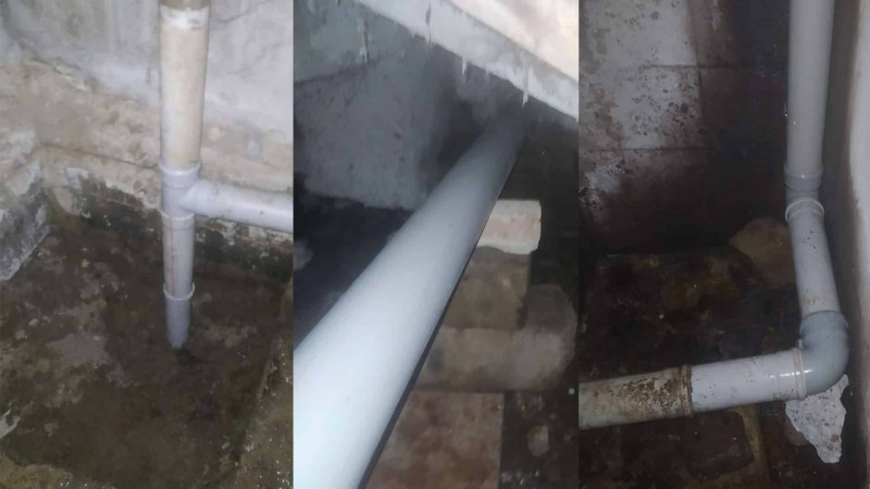 Oğurlanmış kanalizasiya boruları bərpa edilib