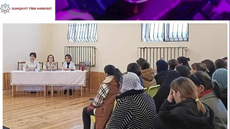 Sumqayıt Tibb Mərkəzi valideynlərə maarifləndirici tədbir keçirib