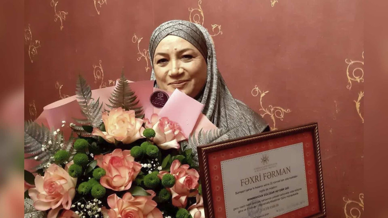 Sumqayıt təhsil ocağının müəllimi Fəxri Fərmanla təltif edilib