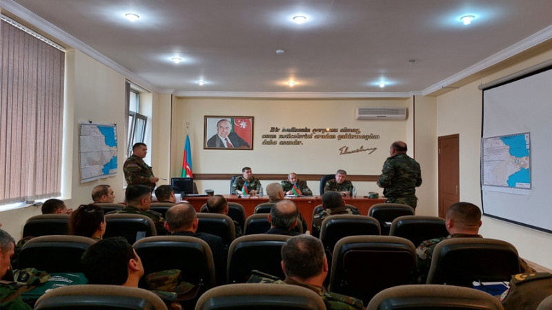 FHN-in Sumqayıt Regional Mərkəzində qərargah məşqi təşkil olunub