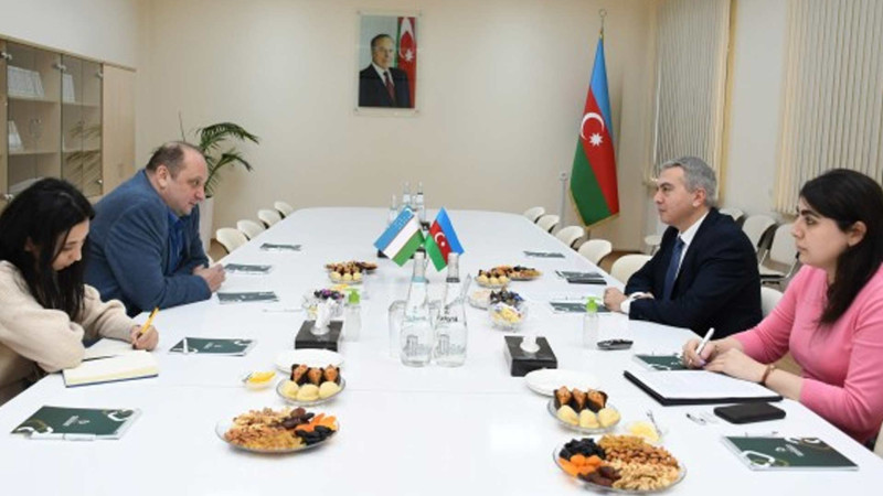 Özbəkistan şirkətinin sədri Sumqayıtda görüş keçirib