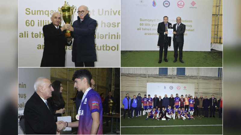 SDU-nun 60 illiyinə həsr olunmuş minifutbol üzrə çempionata yekun vurulub