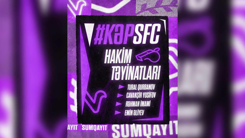 “Kəpəz” - “Sumqayıt” matçına təyin olunan hakimlər müəyyənləşiblər
