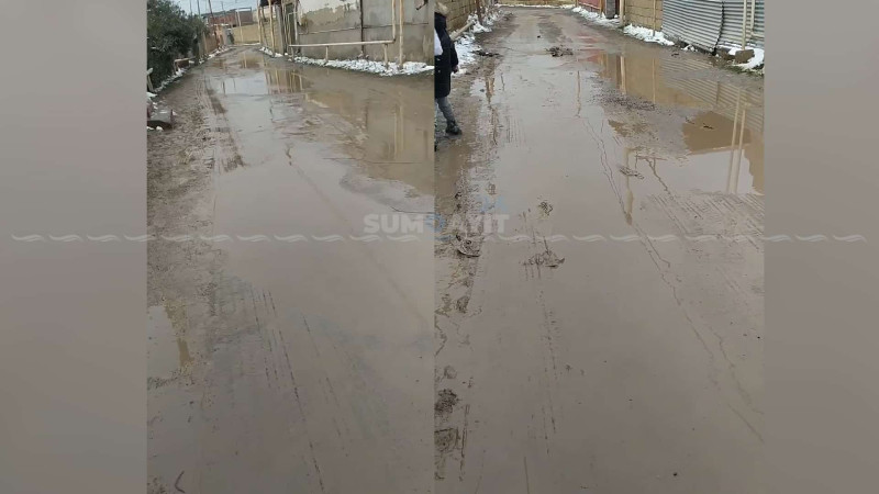 “Xəzər bağları“: yollar keçilməz vəziyyətdədir