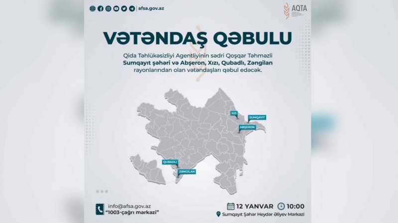AQTA: sakinlərin müraciətlərinə və işlə təmin olunma məsələsinə baxılacaq