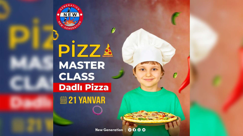 Pizza hazırlanmasına dair master-klas təşkil olunacaq