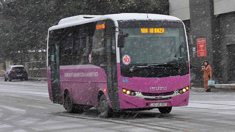 Sumqayıtda avtobusların fəaliyyətinə nəzarət gücləndirilib